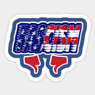 Two Thumbs Down To FASCISM - Double Sticker